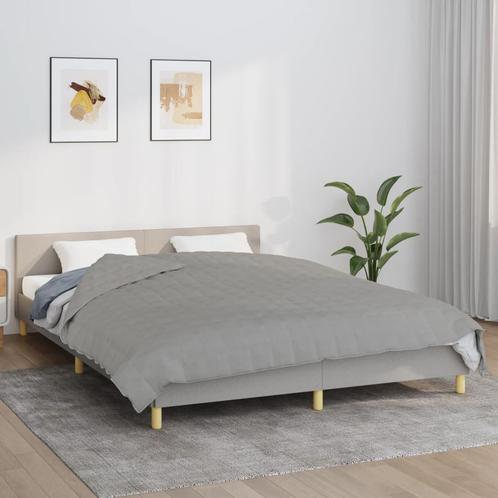 vidaXL Verzwaringsdeken 200x200 cm 13 kg stof grijs, Huis en Inrichting, Slaapkamer | Bedden, Nieuw, Verzenden