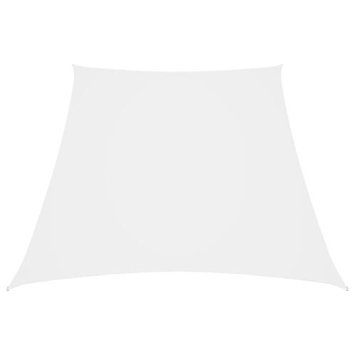 Zonnescherm Trapezium Wit 3/4x3m | Retour Deal | -40%, Tuin en Terras, Zonneschermen, 250 cm tot 450 cm, Nieuw, Overige typen