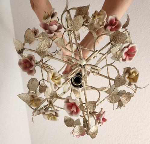 Kroonluchter - Smeedijzer - Uniek shabby handgemaakt, Antiek en Kunst, Curiosa en Brocante