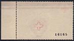 Belgique 1941 - 5 Fr. Croix-Rouge avec le numéro 16165 au, Postzegels en Munten, Postzegels | Europa | België, Gestempeld