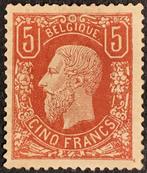 België 1869 - Leopold II 5 frank OBP 37 bruinrood -, Postzegels en Munten, Gestempeld