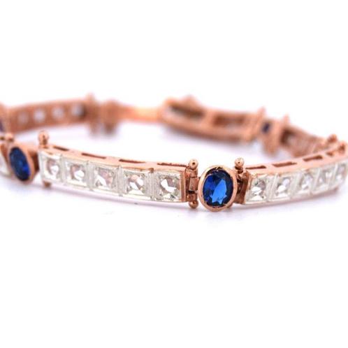 Zonder Minimumprijs - Armband - 9 kt. Geel goud - 5.10ct., Handtassen en Accessoires, Armbanden