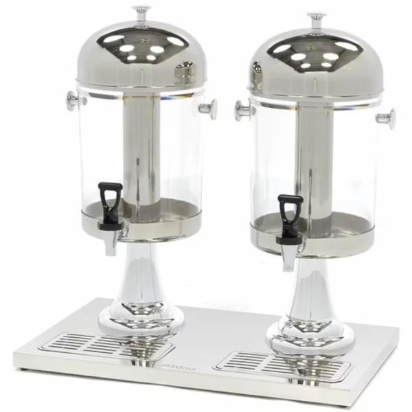 Drankendispenser | RVS | 2x 8L | Passief Koelbaar |, Zakelijke goederen, Horeca | Keukenapparatuur, Nieuw in verpakking, Verzenden