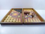 Jeu de société - Backgammon et échiquier - boite vernis