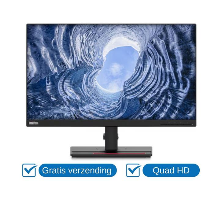 Lenovo ThinkVision T24H-20 USB-C HUB Quad HD, Computers en Software, Monitoren, Gebruikt, Ophalen of Verzenden