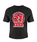 T Shirt 21 Jaar One Size