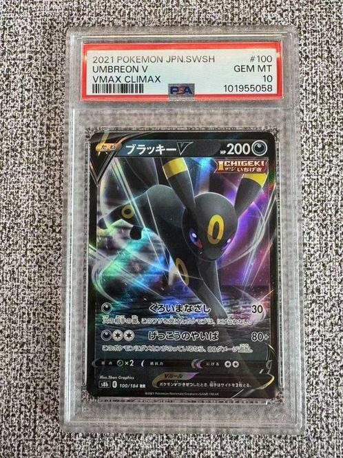 Pokémon - 1 Graded card - Noctali - PSA 10, Hobby en Vrije tijd, Verzamelkaartspellen | Pokémon