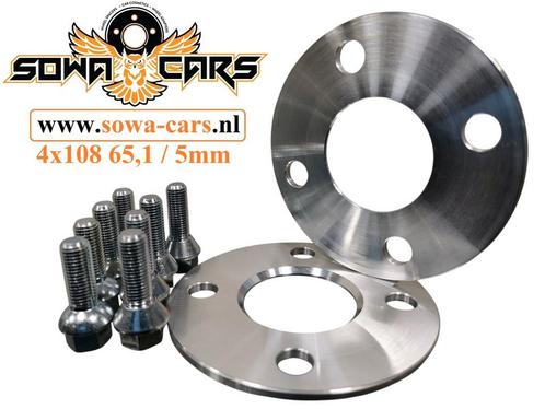 Spacers 5mm Citroen Peugeot 4x108 65.1 Spoorverbreders, Auto diversen, Tuning en Styling, Ophalen of Verzenden