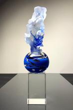 Maxence Parot - Vase -  Sculpture unique 26cm  - Cristal,