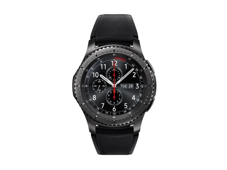 Samsung Gear S3 Frontier - Smartwatch - Tizen 4.0 - Zwart, Huis en Inrichting, Woonaccessoires | Overige, Zo goed als nieuw, Verzenden