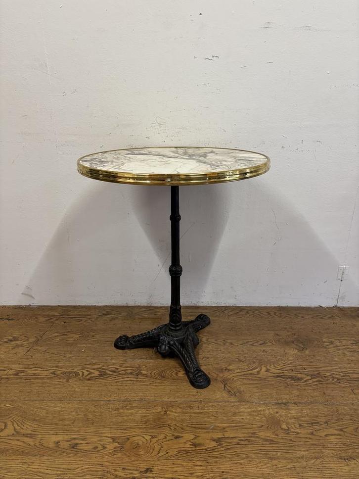 Gebruikte Terrastafel - T1611- Vintage/Café, Huis en Inrichting, Tafelonderdelen, Ophalen