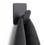 2dekans | Zelfklevende Handdoekhaakjes - 1 stuk - Mat zwart, Ophalen of Verzenden, Nieuw