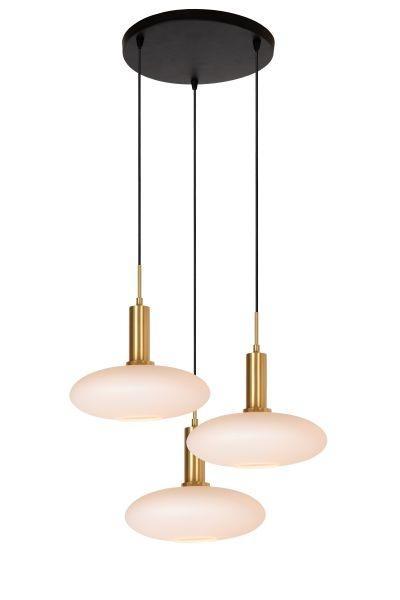 Hanglamp Lucide SINGALA -  - 3xE27 - Mat Goud /, Maison & Meubles, Lampes | Suspensions, Envoi