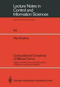Computational Complexity of Bilinear Forms : Al. Krishna,, Boeken, Overige Boeken, Zo goed als nieuw, Verzenden