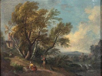 Gaspar Dughet (1615 – 1675), Suiveur de - Paesaggio con