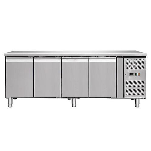 Koelwerkbank met 4 deuren - 550 liter - Energiezuining, Zakelijke goederen, Horeca | Keukenapparatuur, Nieuw in verpakking, Ophalen