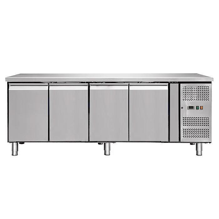 Koelwerkbank met 4 deuren - 550 liter - Energiezuining, Articles professionnels, Horeca | Équipement de cuisine, Enlèvement