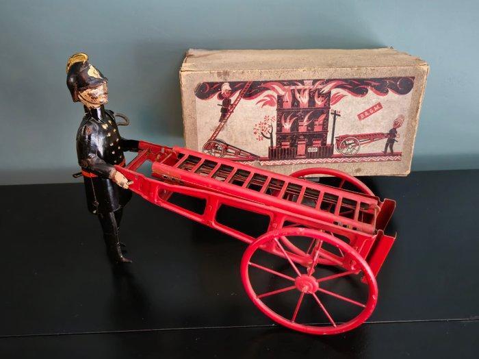 George Adam Mangold/ Gama - Blikken speelgoed - Firemen with, Antiek en Kunst, Antiek | Speelgoed