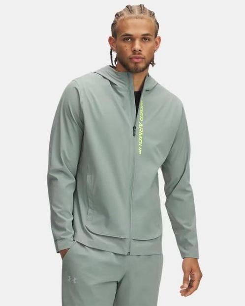 Under Armour Outrun The Storm Jacket-Grn 348 - Maat SM, Kleding | Heren, Truien en Vesten, Groen, Nieuw, Ophalen of Verzenden
