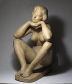Sándor Oláh (1907-1983) - sculptuur, Lady Sculpture (45 cm)