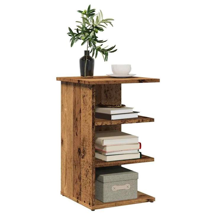 vidaXL Dressoir 35x35x55 cm bewerkt hout oud houtkleurig, Huis en Inrichting, Kasten | Dressoirs, Nieuw, Verzenden