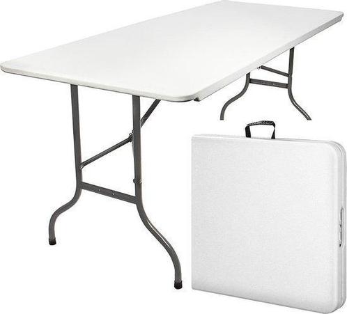 Vouwtafel - Opvouwbare Tafel - 180x70x74cm, Jardin & Terrasse, Tables de jardin, Enlèvement