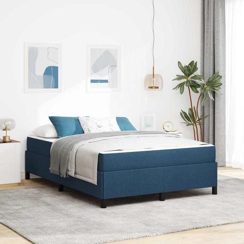 vidaXL Boxspring bed Lichtgrijs, Zwart 160 x 200 cm, Huis en Inrichting, Slaapkamer | Bedden, Nieuw, Verzenden