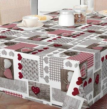 SUPER DEAL tafelzeil hearts, tafelkleed hartjes 50% korting beschikbaar voor biedingen
