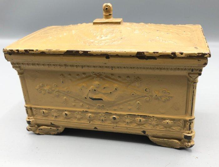 Doos - IJzer, Zinklegering - Coffret antiek uit de 19e eeuw, Antiek en Kunst, Curiosa en Brocante