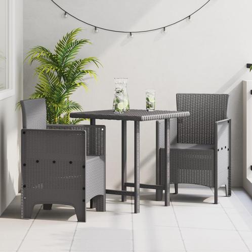vidaXL Tuinstoelen 2 pcs Lichtgrijs 53 x 49 x 85 cm, Tuin en Terras, Tuinstoelen, Nieuw, Verzenden