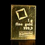 1 gram - Goud .999 - Valcambi, Switzerland (Zonder, Postzegels en Munten, Edelmetalen en Baren