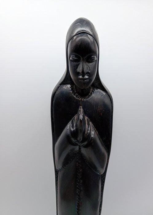 sculptuur, Madonna - 46 cm - Ebbenhout, Antiek en Kunst, Antiek | Boeken en Manuscripten