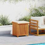 vidaXL Kussenbox voor buiten 60x50x61 cm massief acaciahout, Tuin en Terras, Bergingen en Tuinkasten, Verzenden, Nieuw