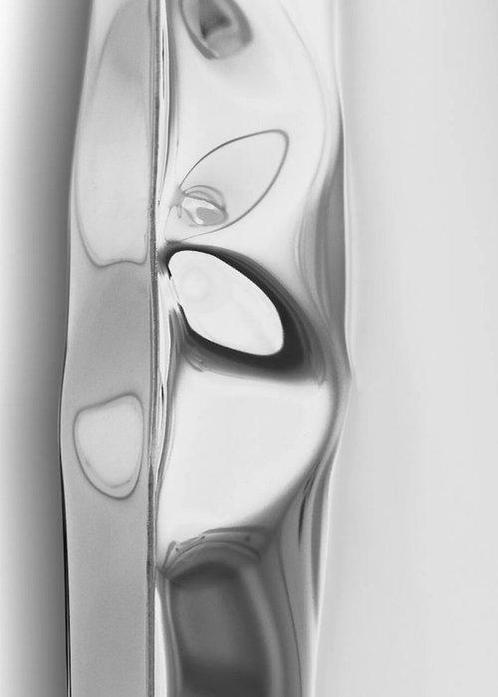 Studio Zita - oskar zieta - Spiegel- Tafel 04 - roestvrij, Antiek en Kunst, Kunst | Designobjecten