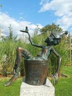 Sculpture, Fontein - pixie - kabouter - 50 cm - Bronze