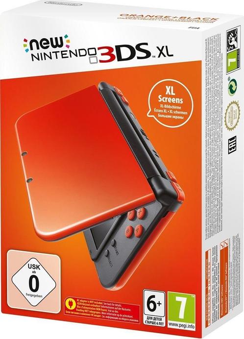 New Nintendo 3DS XL Oranje/Zwart in Doos (Nette Staat & K..., Games en Spelcomputers, Spelcomputers | Nintendo 2DS en 3DS, Zo goed als nieuw
