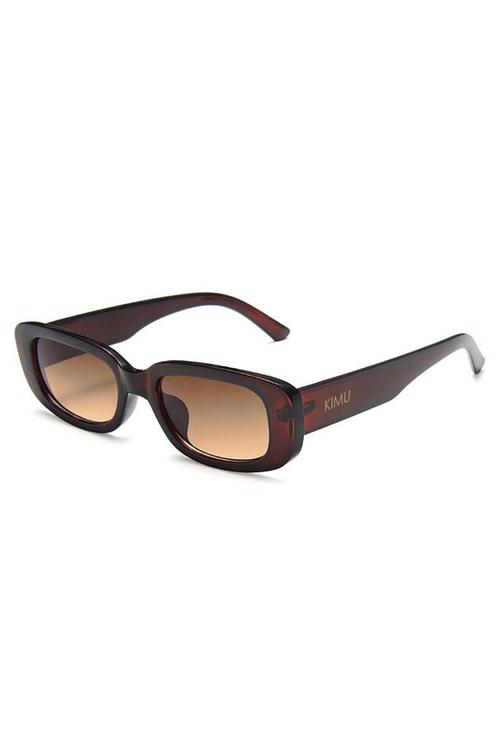 Smalle Zonnebril Rechthoekige Afgeronde Glazen 90s Y2K Donk, Handtassen en Accessoires, Zonnebrillen en Brillen | Dames, Nieuw