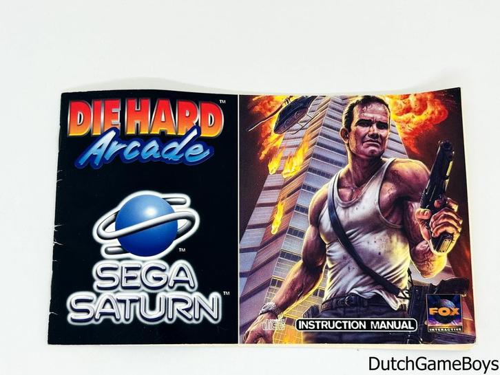 Sega Saturn - Die Hard Arcade - Manual, Games en Spelcomputers, Games | Overige, Gebruikt, Verzenden