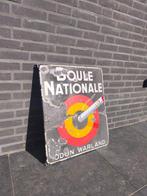 Boule Nationale – Odon Warland - Enseigne en émail - Émail