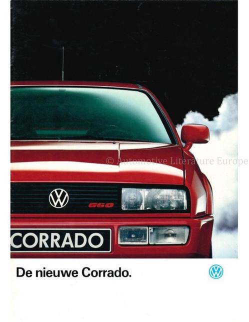 1989 VOLKSWAGEN CORRADO G60 BROCHURE NEDERLANDS, Livres, Autos | Brochures & Magazines