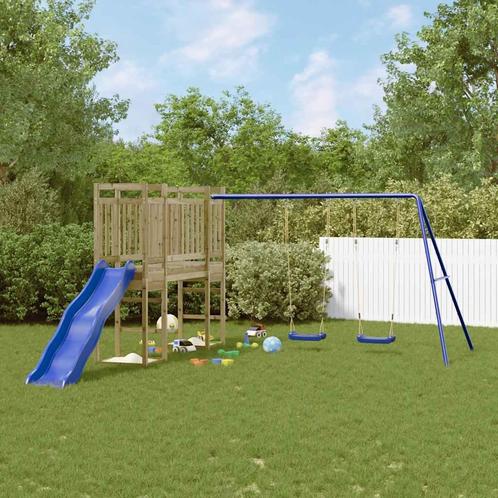 vidaXL Speelhuis geïmpregneerd grenenhout, Kinderen en Baby's, Speelgoed | Buiten | Speeltoestellen, Nieuw, Verzenden