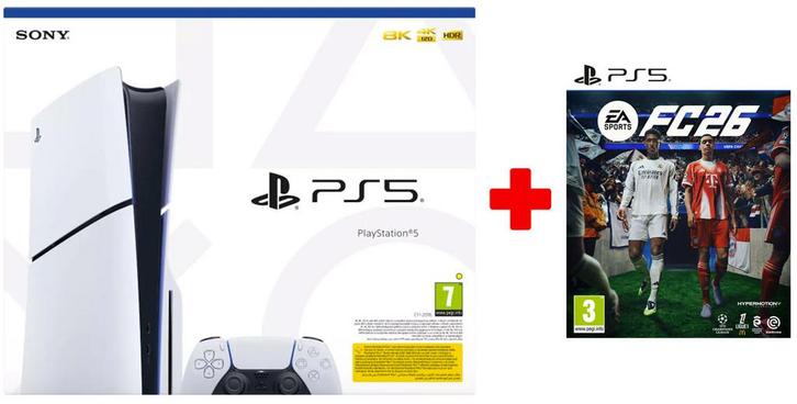 PlayStation 5 Slim Disc Console Custom Pack-FC 26, Games en Spelcomputers, Spelcomputers | Sony PlayStation 5, Ophalen of Verzenden