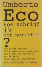 Hoe schrijf ik een scriptie ? 9789035114968 Umberto Eco, Verzenden, Gelezen, Umberto Eco
