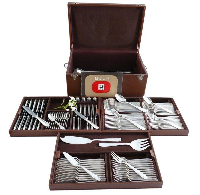 Ercuis - Bestekset voor 12 personen (118) - Model Carthage -, Antiek en Kunst, Antiek | Meubels | Tafels