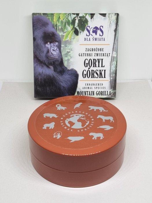Niue. 1 Dollar 2014 Mountain Gorilla (incl. Swarovski, Postzegels en Munten, Munten | Europa | Niet-Euromunten