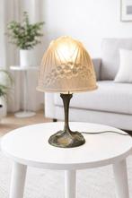 Lampe - art deco - Verre, Fer - G.LELEU & C. SCHNEIDER, Antiquités & Art