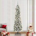 vidaXL Slanke Kerstboom met decoratieve touwlichten Wit 240, Verzenden, Nieuw