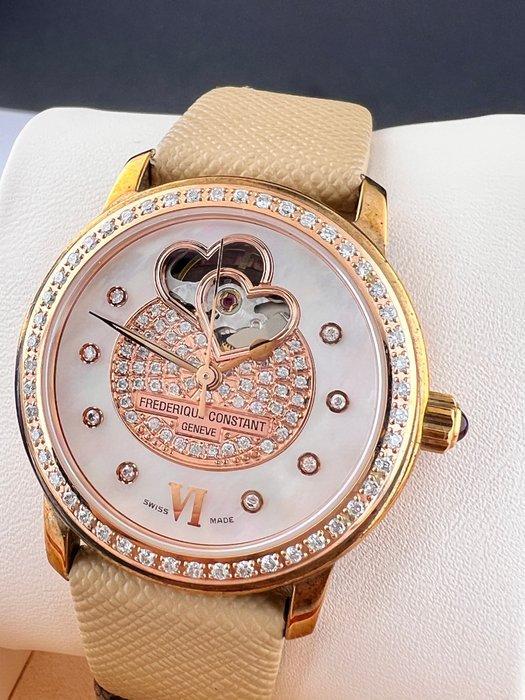 Frédérique Constant - Double Heart Beat Mother of Pearl dial, Handtassen en Accessoires, Horloges | Heren