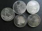 Nederland. 50 Gulden 1984-1994, 5 different silver coins