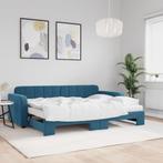 vidaXL Slaapbank onderschuifbed en matrassen 80x200 cm, Verzenden, Nieuw